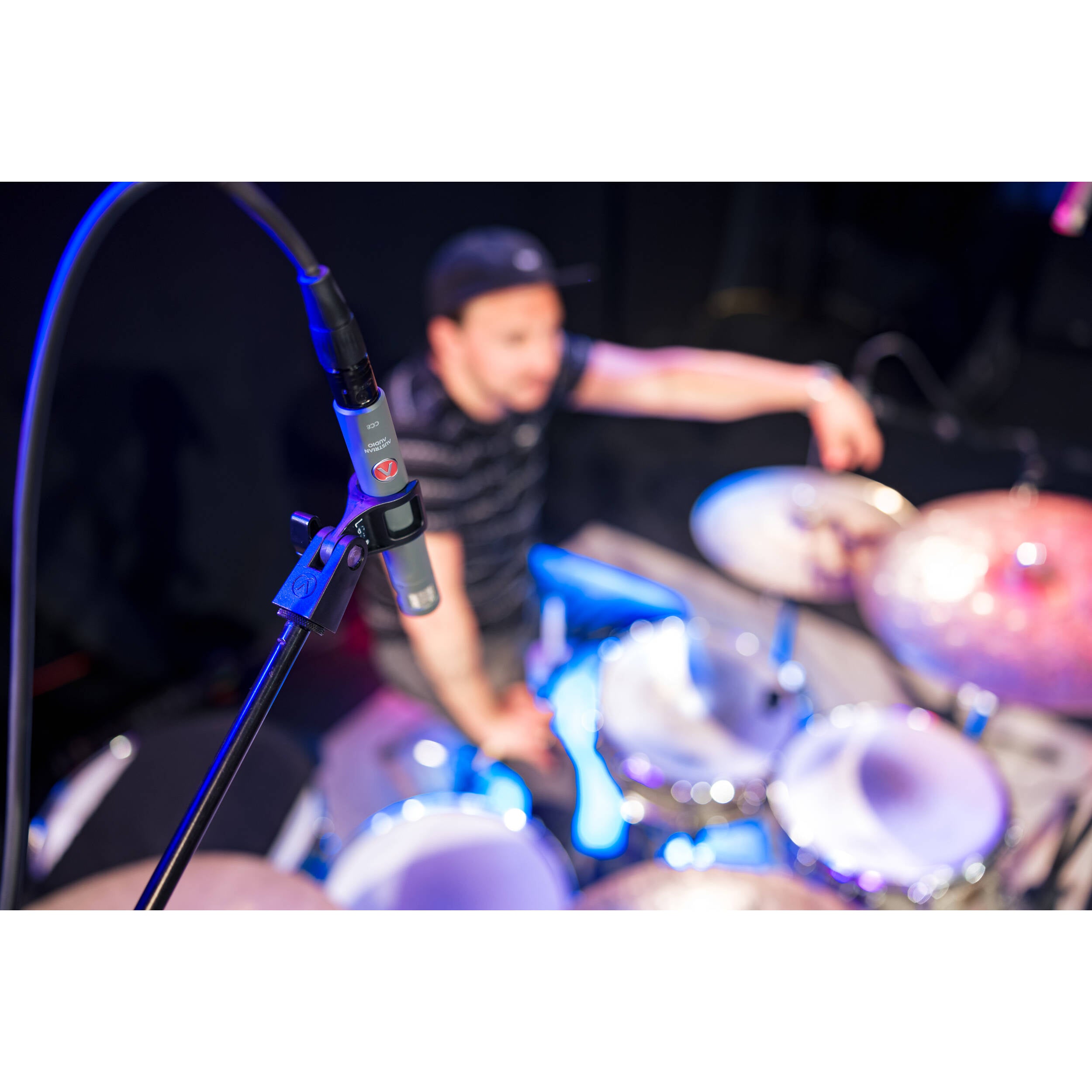 Austrian Audio CC8 stereo condenser microphone set with two professional microphones and accessories for studio recording.