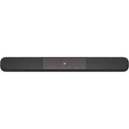 Sennheiser Ambeo Soundbar Plus with sleek black design and multiple speaker drivers for immersive TV sound.