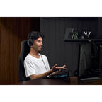 Rode NTH-100M gaming headphones with over-ear design, black color, and adjustable headband for immersive sound gaming experience.
