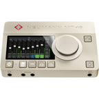 Neumann MT 48 audio interface with multiple input and output ports, compact design, and professional-grade build.