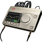 Neumann MT 48 audio interface with multiple input and output ports, compact design, and professional audio equipment features.