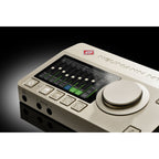 Neumann MT 48 audio interface with multiple input and output ports, compact design, and professional audio equipment features.