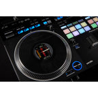 Pioneer DDJ-REV7 black DJ controller with jog wheels and performance pads for seamless mixing and creativity.