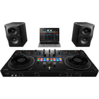 Pioneer DJ DDJ-REV5 DJ controller with jog wheels, mixer sections, and controls for professional DJ setup.