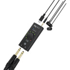 IK Multimedia iRig HD X audio interface with USB connection and high-definition input for musical instrument recording.