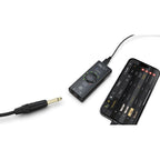IK Multimedia iRig HD X audio interface with USB connection and input/output ports for guitar and instrument recording.