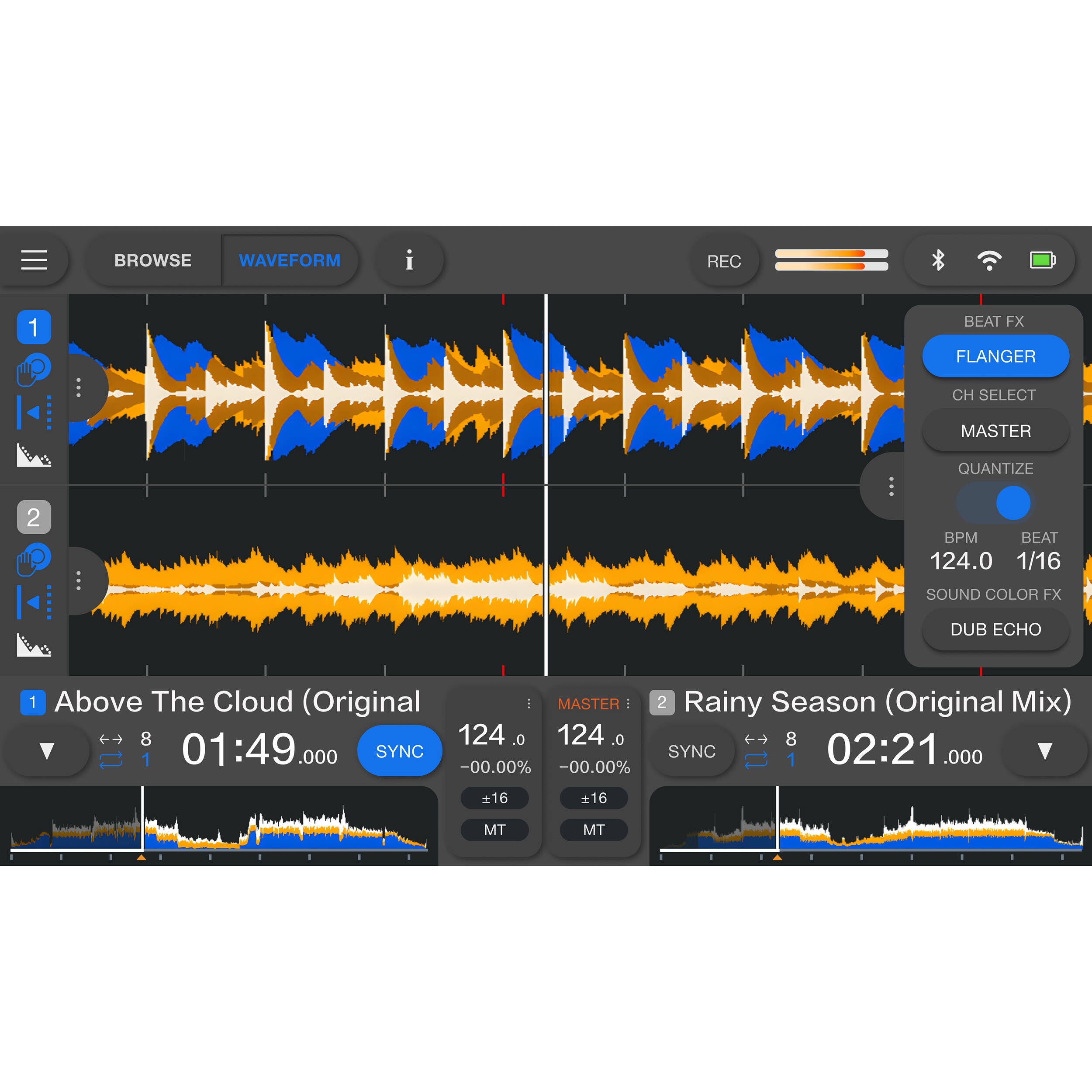 AlphaTheta Omnis-Duo DJ media players with dual turntables and digital controls, professional DJ equipment for mixing music.