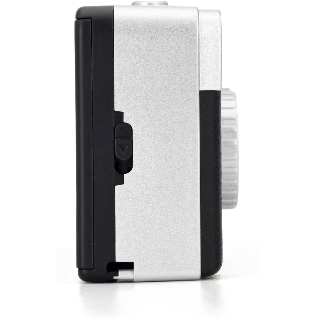 Kodak EKTAR H35 half-frame instant camera with compact design, featuring a sleek black body and vintage-style controls.