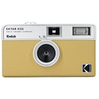 Kodak EKTAR H35 Half Frame Compact Camera for instant photography, featuring a sleek black design and viewfinder.
