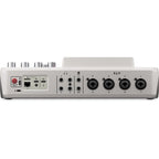 Rode RodeCaster Pro II digital mixer with multiple input channels and control knobs, professional audio equipment for podcasting and streaming