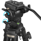 SmallRig AD-50 lightweight carbon fiber video tripod kit with adjustable legs and compact design for stable filming.