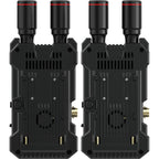 Hollyland Mars 4K wireless video transmission system accessory with antennas and control ports, used for professional video streaming.