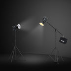 SmallRig RA-S280A air-cushioned light stand with adjustable arm, ideal for video lighting setups and photography equipment.