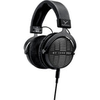 Beyerdynamic DT 1990 Pro MK2 studio headphones with open-back design and adjustable headband, black and silver finish.