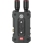 Hollyland Mars 4K wireless video transmitter system with compact design and multiple connection ports for professional filming.