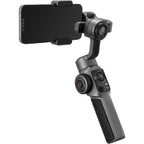 Zhiyun Smooth 5S handheld stabilizer for smartphones, featuring adjustable gimbal and ergonomic design for smooth video recording.