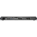 RME Fireface UFX III audio interface showing front panel with multiple input/output connectors and control knobs