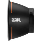 Zhiyun Molus X100 bi-color LED light panel showing adjustable brightness and color temperature controls.