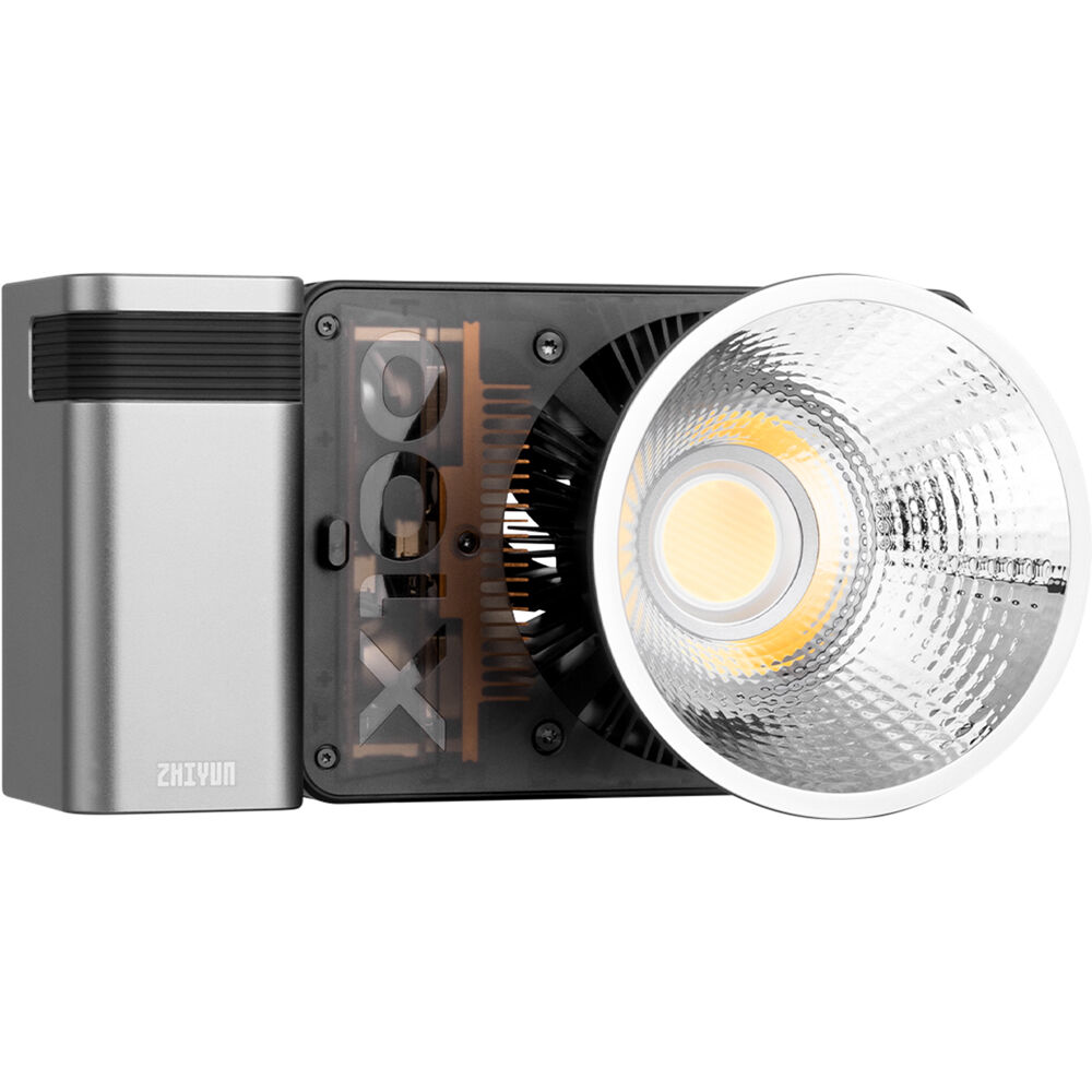 Zhiyun Molus X100 Bi-Color LED lights panel with adjustable brightness and color temperature, ideal for professional photography and videography.