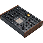 Erica Synths SYNTRX II desktop synthesizer with knobs and buttons, showcasing its compact electronic music production interface.