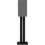 Bowers & Wilkins 606 S3 passive bookshelf speakers with black cabinets and silver accents, designed for high-quality audio.