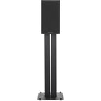 Bowers & Wilkins 607 S3 passive bookshelf speakers shown from the front, featuring black cabinets and detailed speaker drivers.