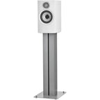 Bowers & Wilkins 607 S3 passive bookshelf speakers, compact black wood finish with metal grille, designed for high-quality audio.