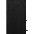 Black Klipsch R-50PM wireless speakers with sleek design and built-in controls, perfect for premium home audio setup.