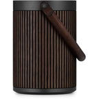 Bang & Olufsen Beosound A5 portable speaker with sleek design and fabric finish, showcasing its modern, high-quality audio device.