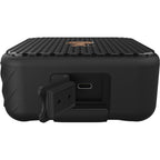 Klipsch Austin portable speaker with black casing and control buttons, showcasing its compact design and premium build quality.