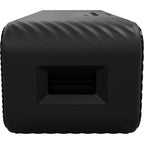 Klipsch Detroit portable speakers showcasing a sleek design with wood finish and front speaker grille.