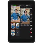 YoloLiv YoloBox Ultra video monitor with touchscreen display and control buttons, used for live streaming and video production.