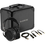 Audeze LCD-2 Classic leather-free studio headphones with open-back design and large ear cups, black finish, and adjustable headband.