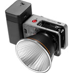 Zhiyun Molus X60 Pro bi-color LED light panel with adjustable brightness and color temperature, showcasing its sleek design and controls.