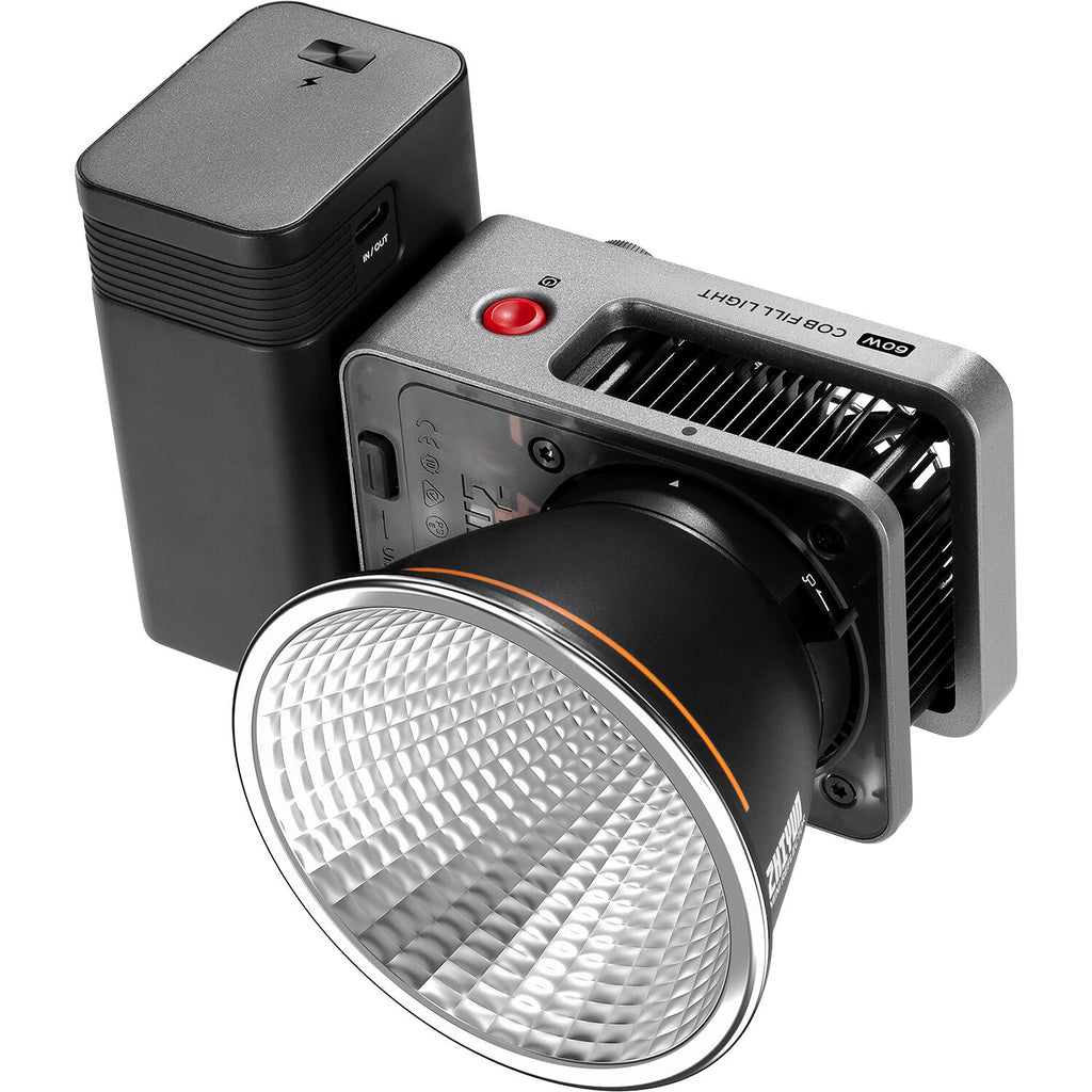 Zhiyun Molus X60 Bi-Color LED Lights combo with adjustable panels and control interface for professional lighting.