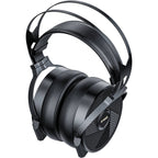 FiiO FT5 wired headphones with over-ear design, black color, and adjustable headband for comfortable listening.