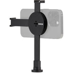 Rode Magnetic Mount attached to a tripod for secure microphone and camera support in professional audio and video setups.