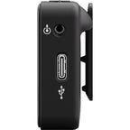 Rode Wireless ME Dual black creator wireless microphone system with transmitter and receiver units on a plain background.