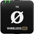Rode Wireless ME Dual creator wireless microphone system in black with compact transmitter and receiver units.