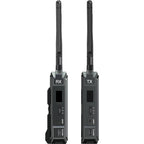 Hollyland Pyro H wireless video transmission system with compact transmitter and receiver units for professional video streaming.