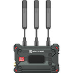 Hollyland Pyro S wireless video transmitter mounted on a camera for high-quality wireless video transmission.