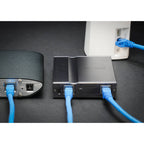 SilentPower LAN iPurifier Pro noise filter and conditioner with sleek design and LED indicator lights.
