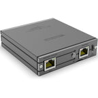 SilentPower LAN iPurifier Pro noise filter and conditioner with sleek design, showcasing ports and connection features.