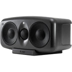 IK Multimedia iLoud MTM MK2 active nearfield monitors shown with their sleek black design and compact build for studio use.