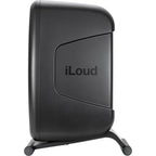 IK Multimedia iLoud MTM MK2 active nearfield monitors with sleek black finish and control knobs on the front panel.