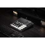 Rode Rodecaster Duo Cover, protective accessory for Rode audio mixer, shown on device with black material and logo.