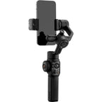 Zhiyun Smooth 5S AI video gimbal stabilizer for smartphones, featuring sleek design and advanced stabilization technology.