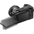 Sony ZV-E10 II video camera with 16-50mm zoom lens, compact digital camera for vlogging and content creation