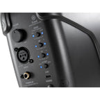 IK Multimedia iLoud Micro Monitor Pro active nearfield monitor speakers shown on a studio desk with audio equipment.