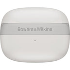 Bowers & Wilkins Pi6 wireless in-ear headphones with sleek black design and ergonomic ear tips, shown in close-up.